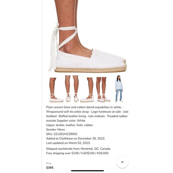 Ralph Lauren Bowsworth Lace Linen Logo Almond Toe Slip On Men's 8 Women’s 10.5 - Picture 6 of 16